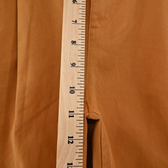 J CREW Pants Womens Size 4 Pleated Chino Straight Cropped Pant Burnt Caramel - Picture 12 of 12